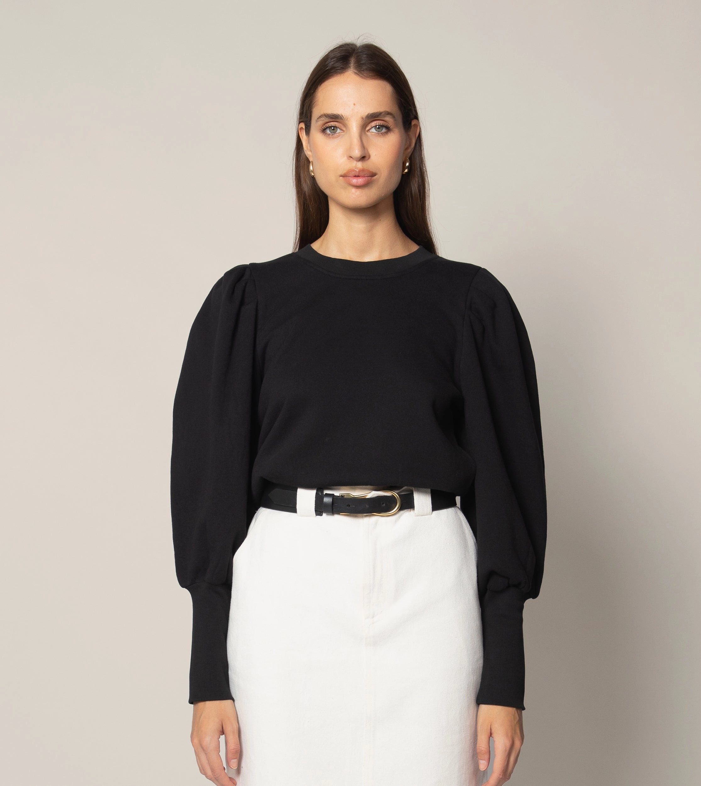 Anti Microbial Lining Compact Thermal Insulation Indi Sweatshirt | Black