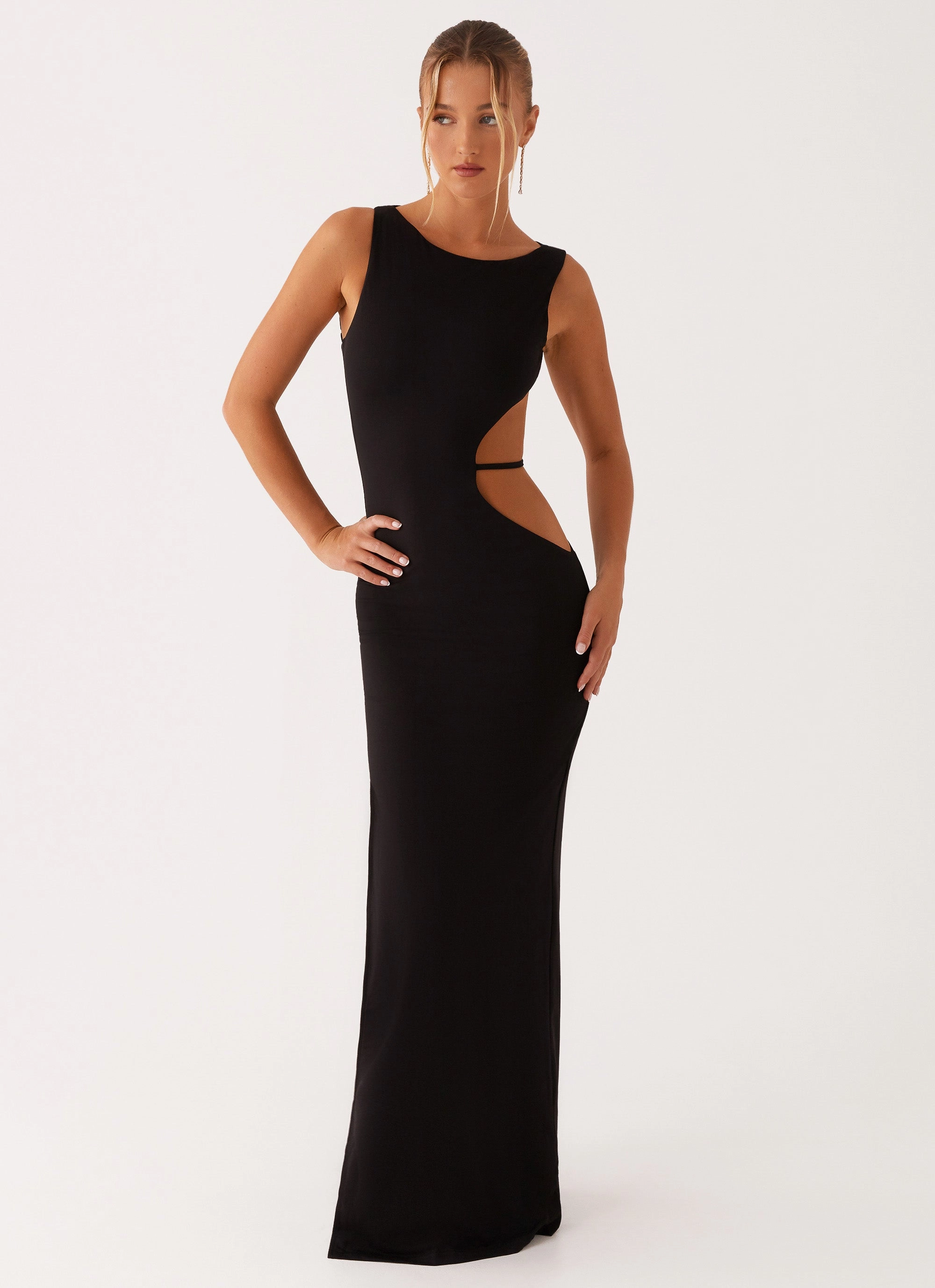 Skin Glow Sutton Maxi Dress - Black