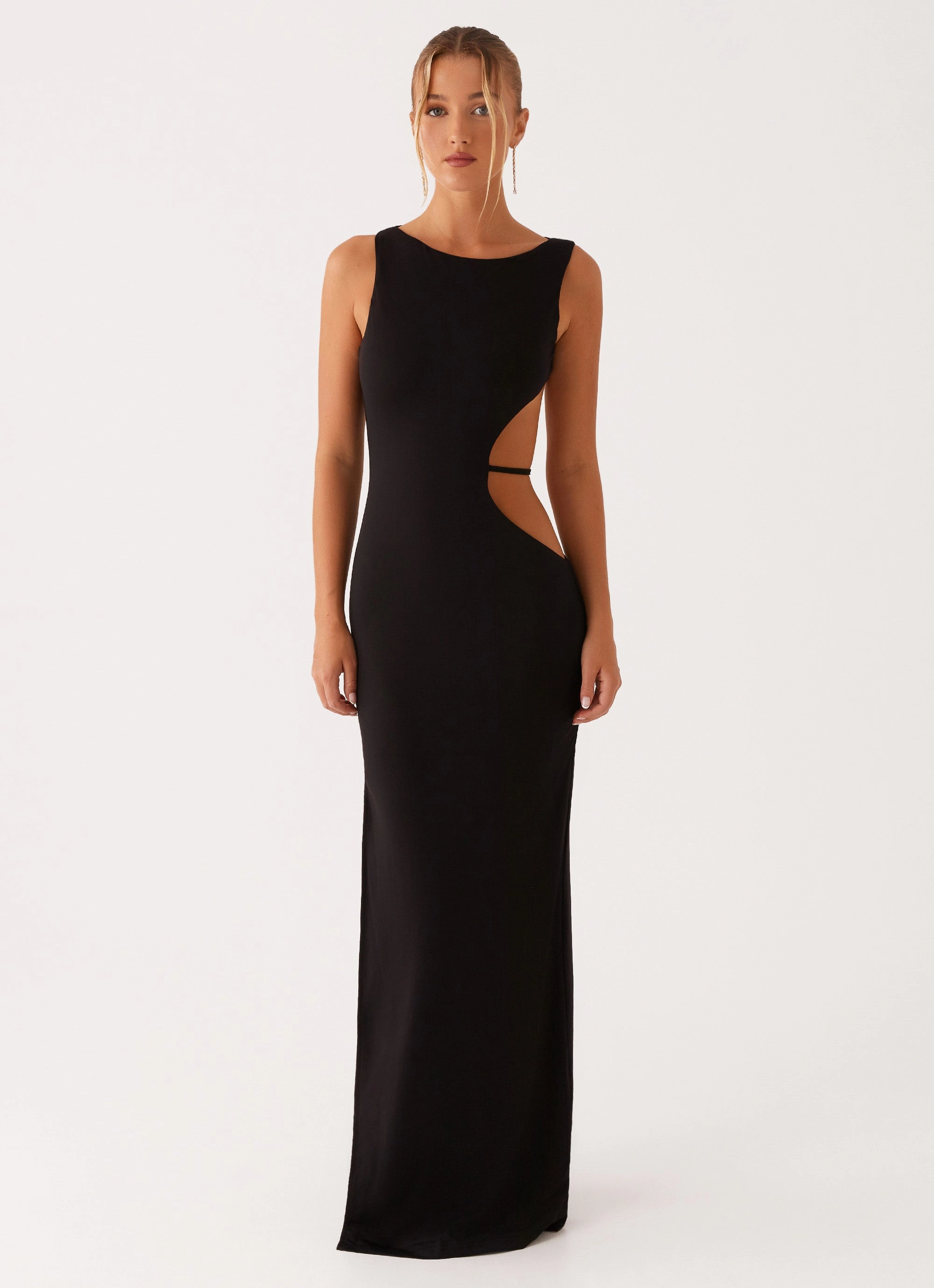 Hot Now Lounge Fit Sutton Maxi Dress - Black