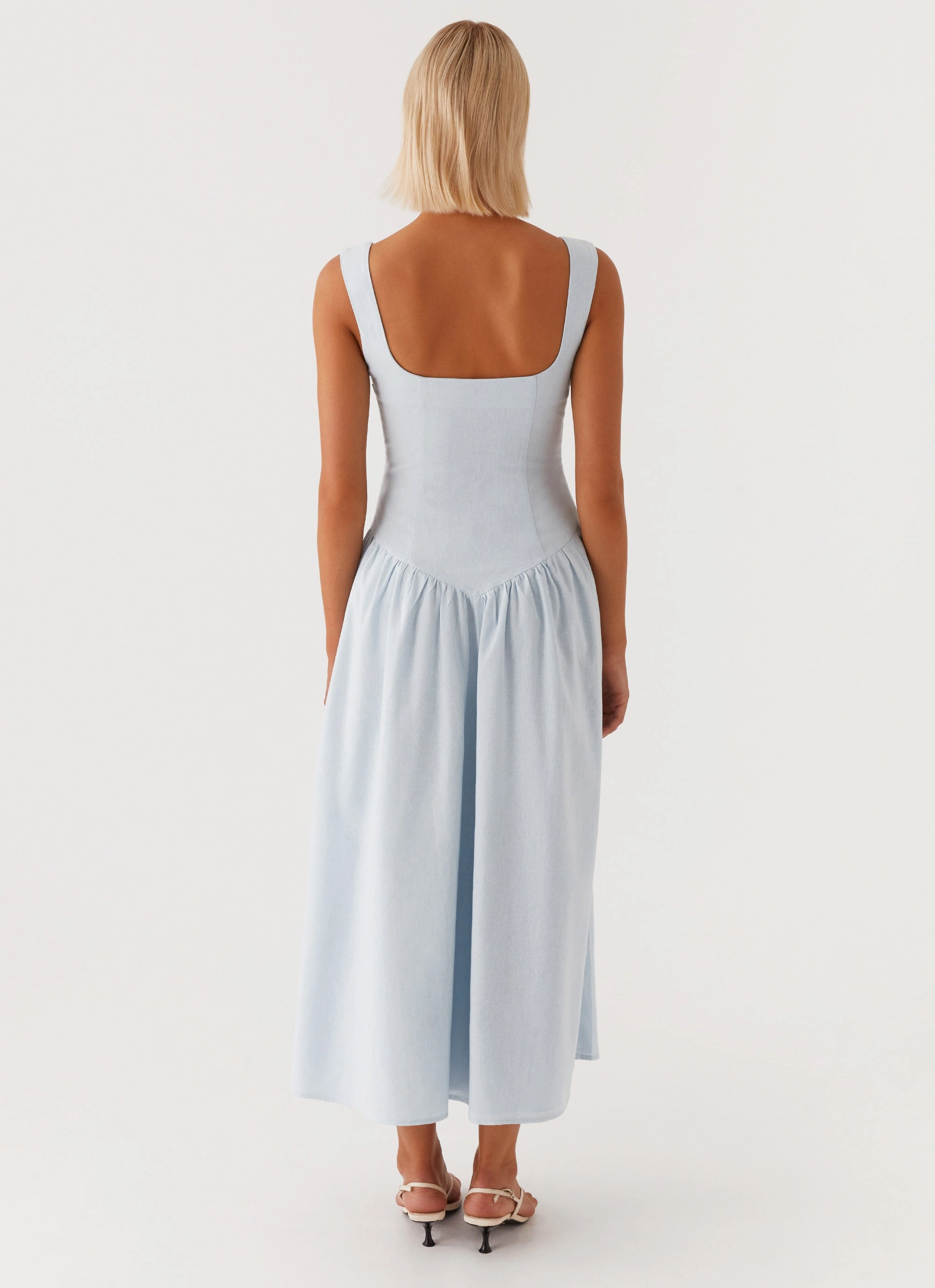 Sleek Movement Suzie Midi Dress - Blue