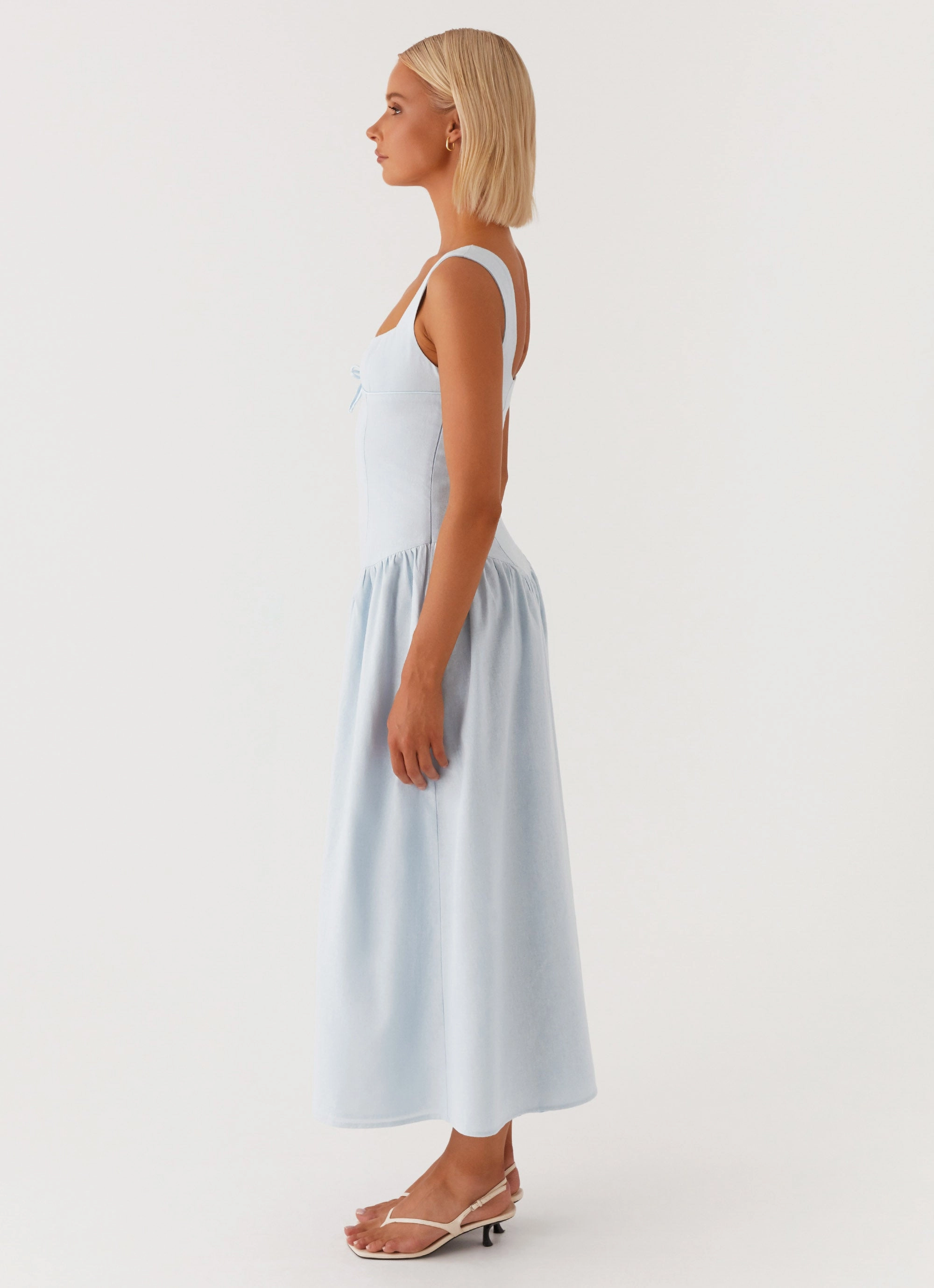 Texture Softness Suzie Midi Dress - Blue