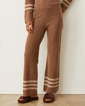 Sweat Wicking Layer Plush Stripe Straight Leg Sweat No Chafe Lightweight Wear Plush Stripe Straight Leg Sweat