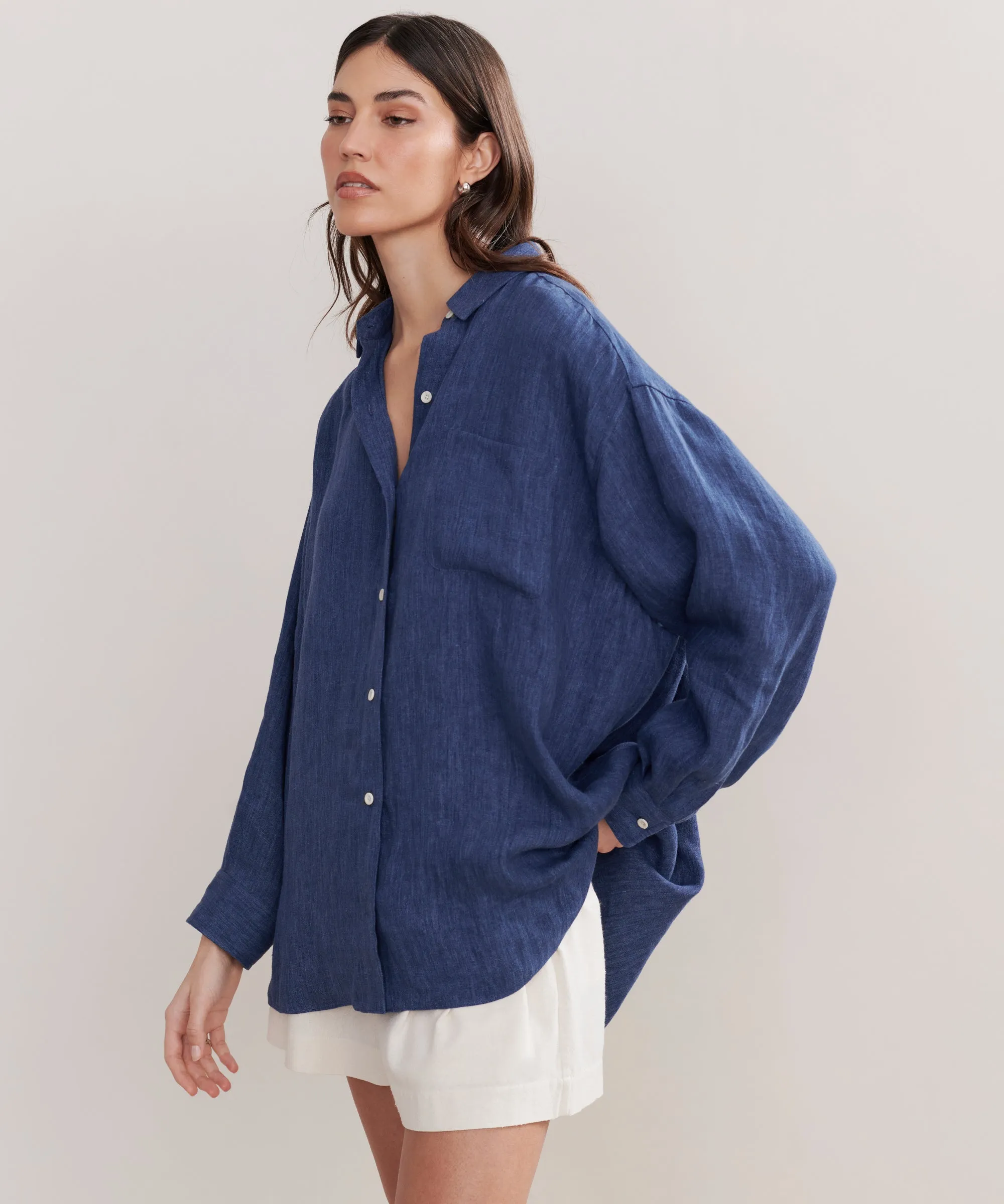 Soft Hoodie Relaxed Oversized Shirt