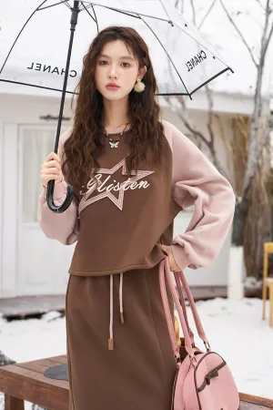 Sweatshirt and Skirt Set Separately Sold