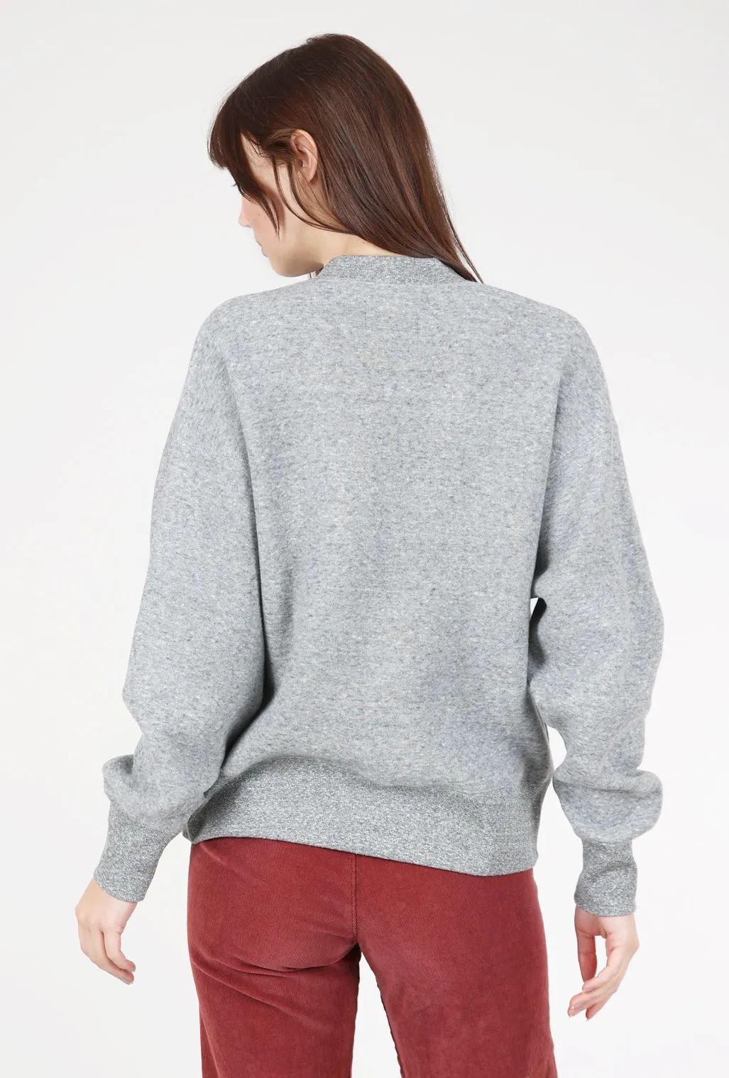 Sweatshirt Grandpa Cardie, Heather Charcoal