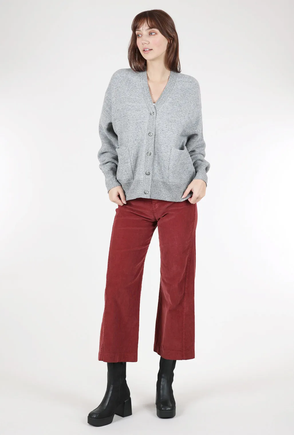 Sweatshirt Grandpa Cardie, Heather Charcoal