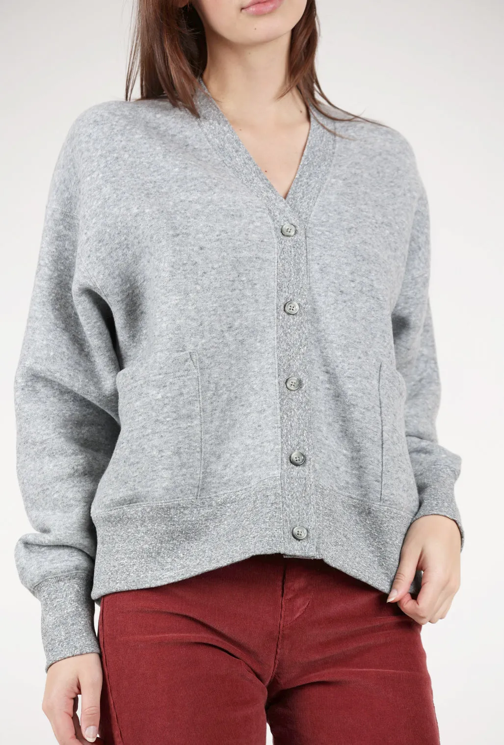 Sweatshirt Grandpa Cardie, Heather Charcoal