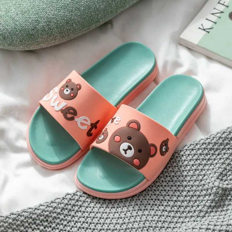 Sweet Bear Woman's Slippers Casual Sandals