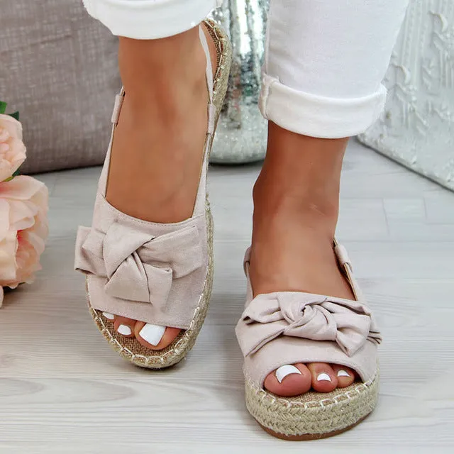 Sweet Bow Summer Sandals