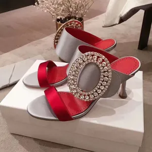 Sweet Escape Rhinestone Buckle Sandals