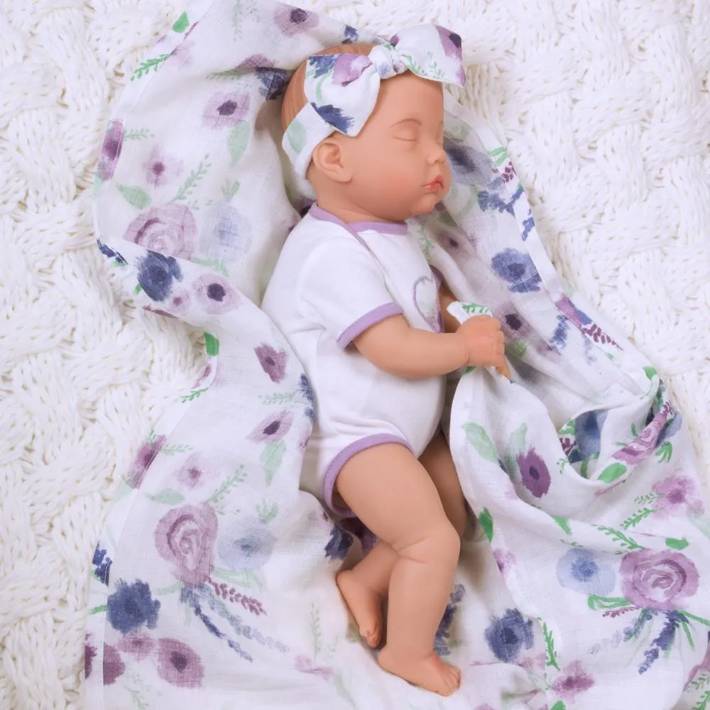 Sweet Swaddlers: Sleeping Lilac