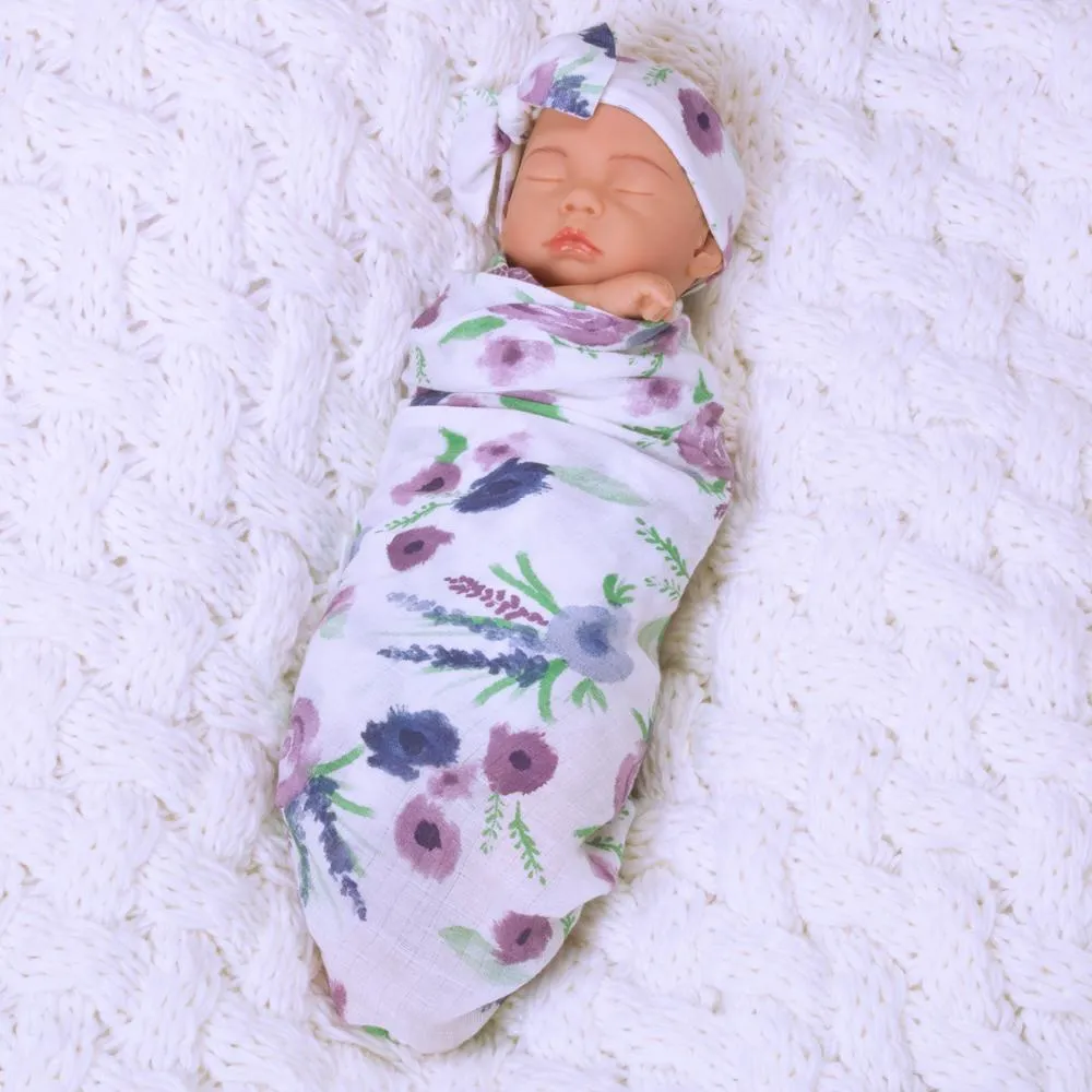 Sweet Swaddlers: Sleeping Lilac