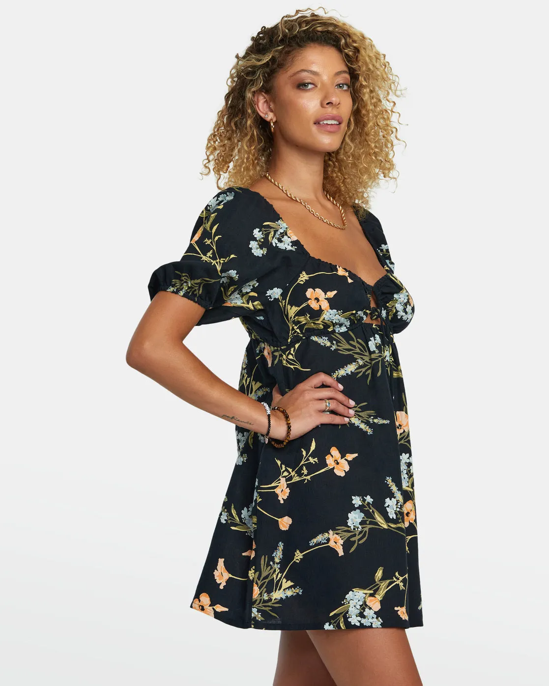 Sweet Talk Mini Dress - RVCA Black