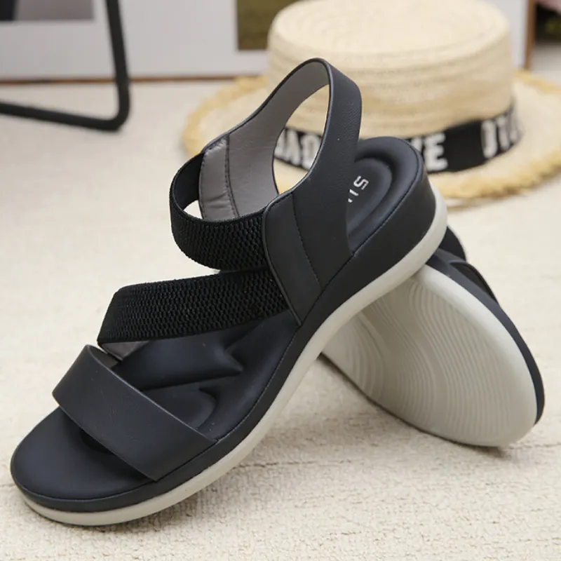 Sweet thick-soled seaside beach sandals