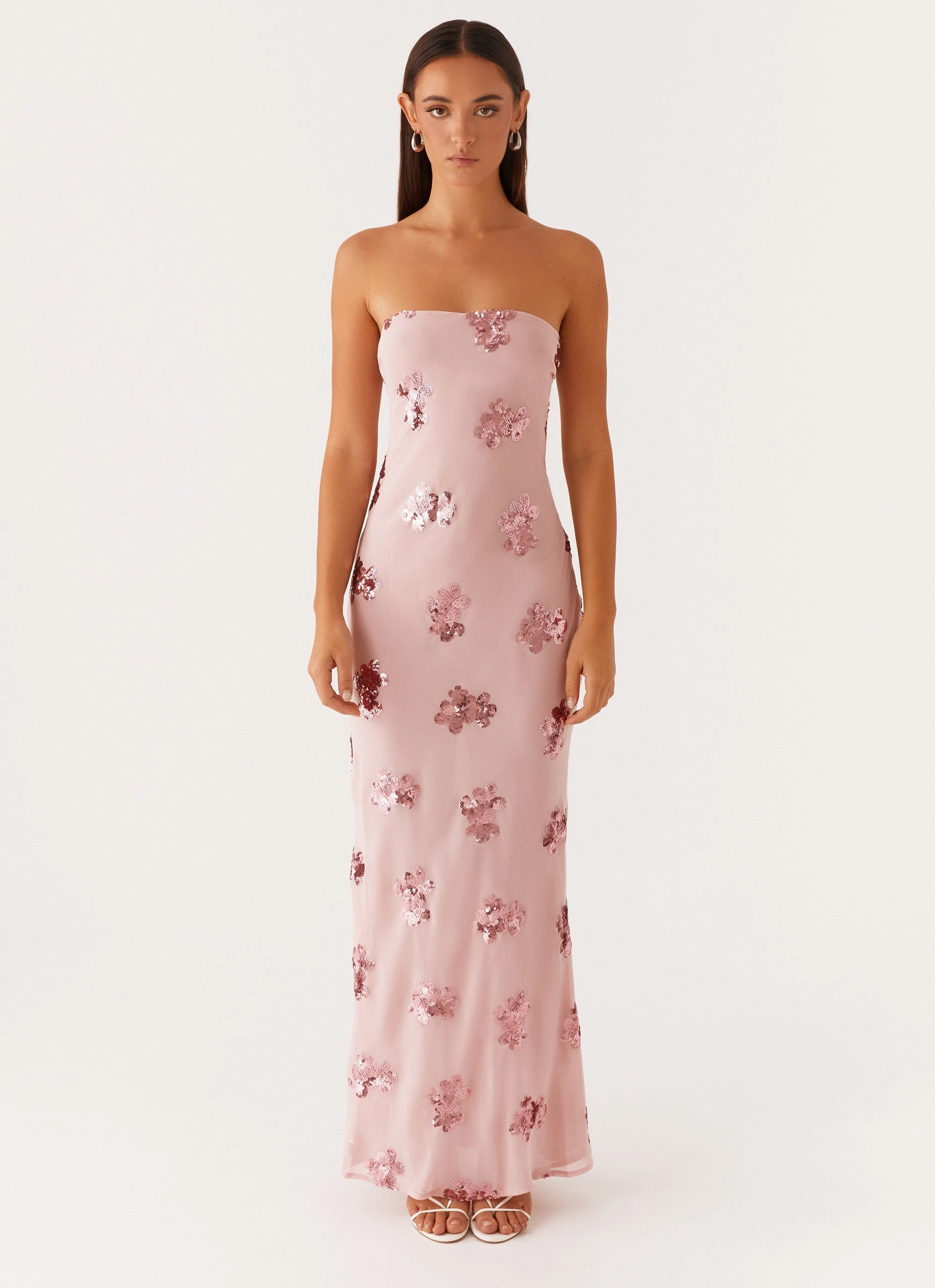 Sweet Escape Sequin Maxi Dress - Baby Pink Easy Movement