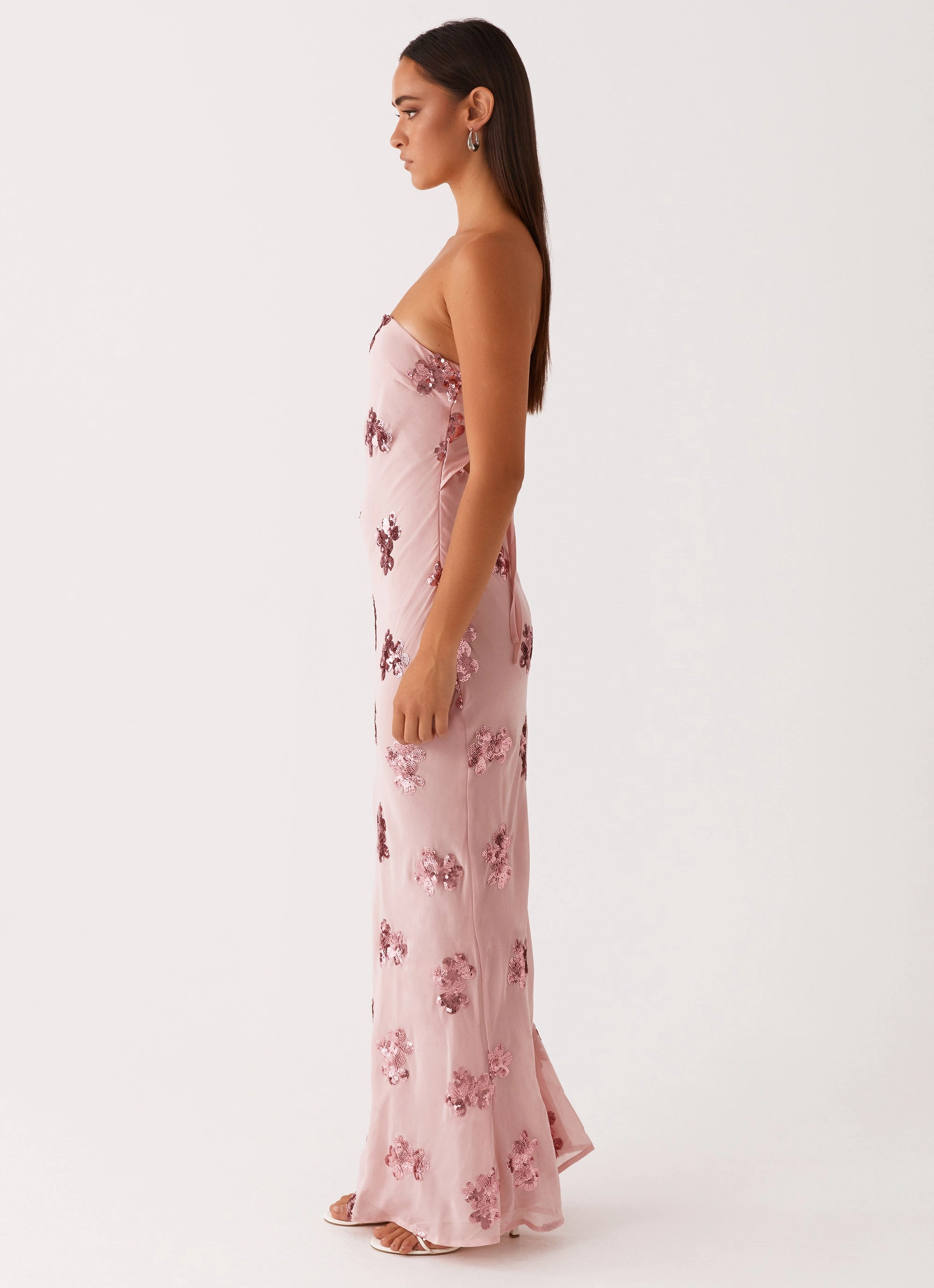 Sweet Escape Sequin Maxi Dress - Baby Pink Cool Movement