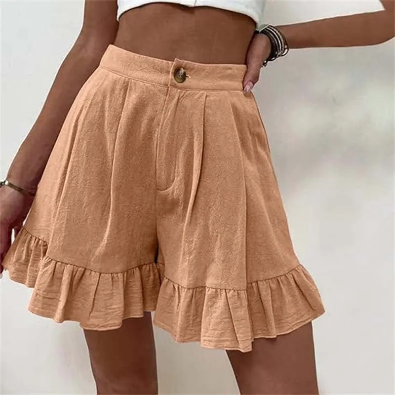 Sylis |  Flowy Ruffle Hem Shorts