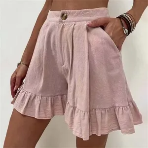 Sylis |  Flowy Ruffle Hem Shorts