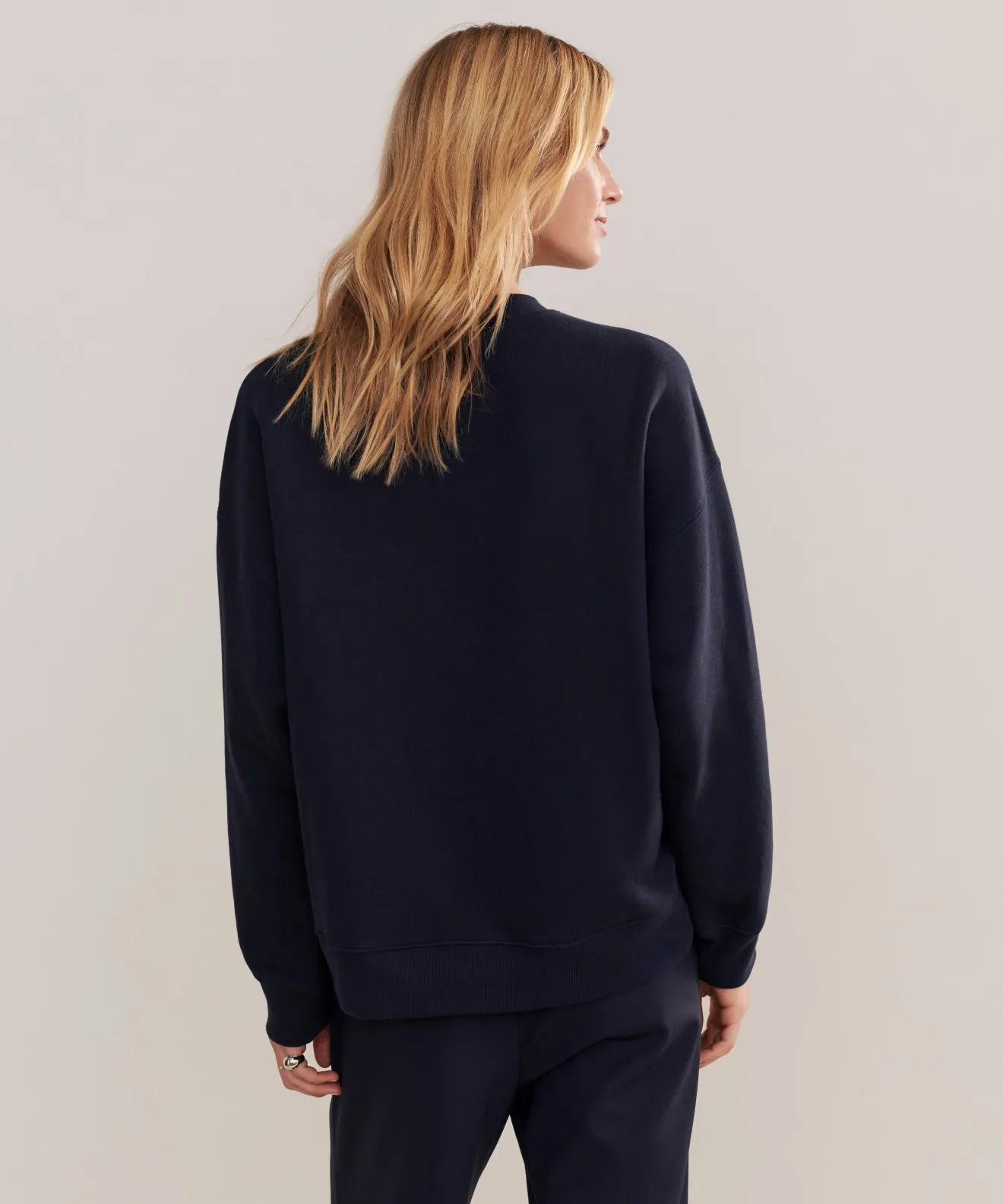 RibbedCollar AntiPillTreatment Marina Sweatshirt