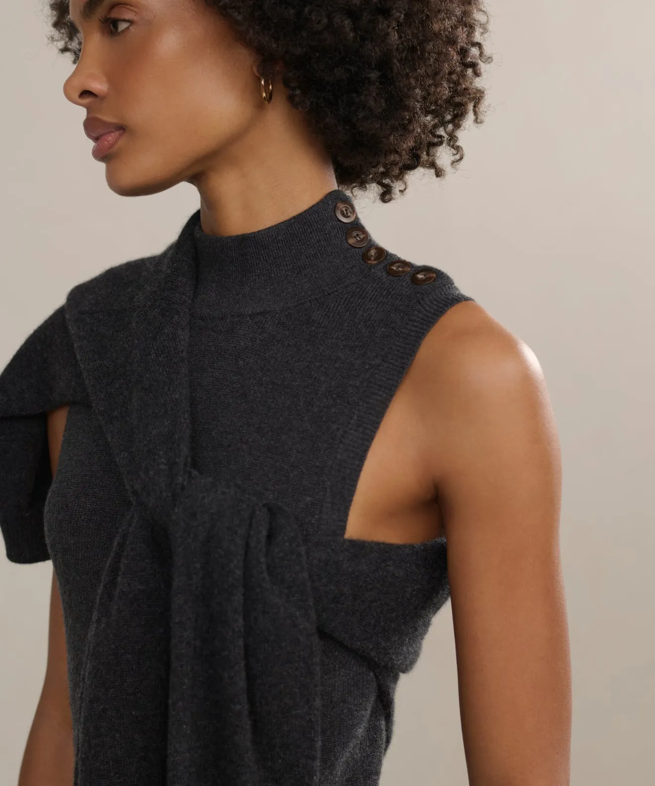 NonIrritating Stitching DoubleStitched Celia Sweater Dress