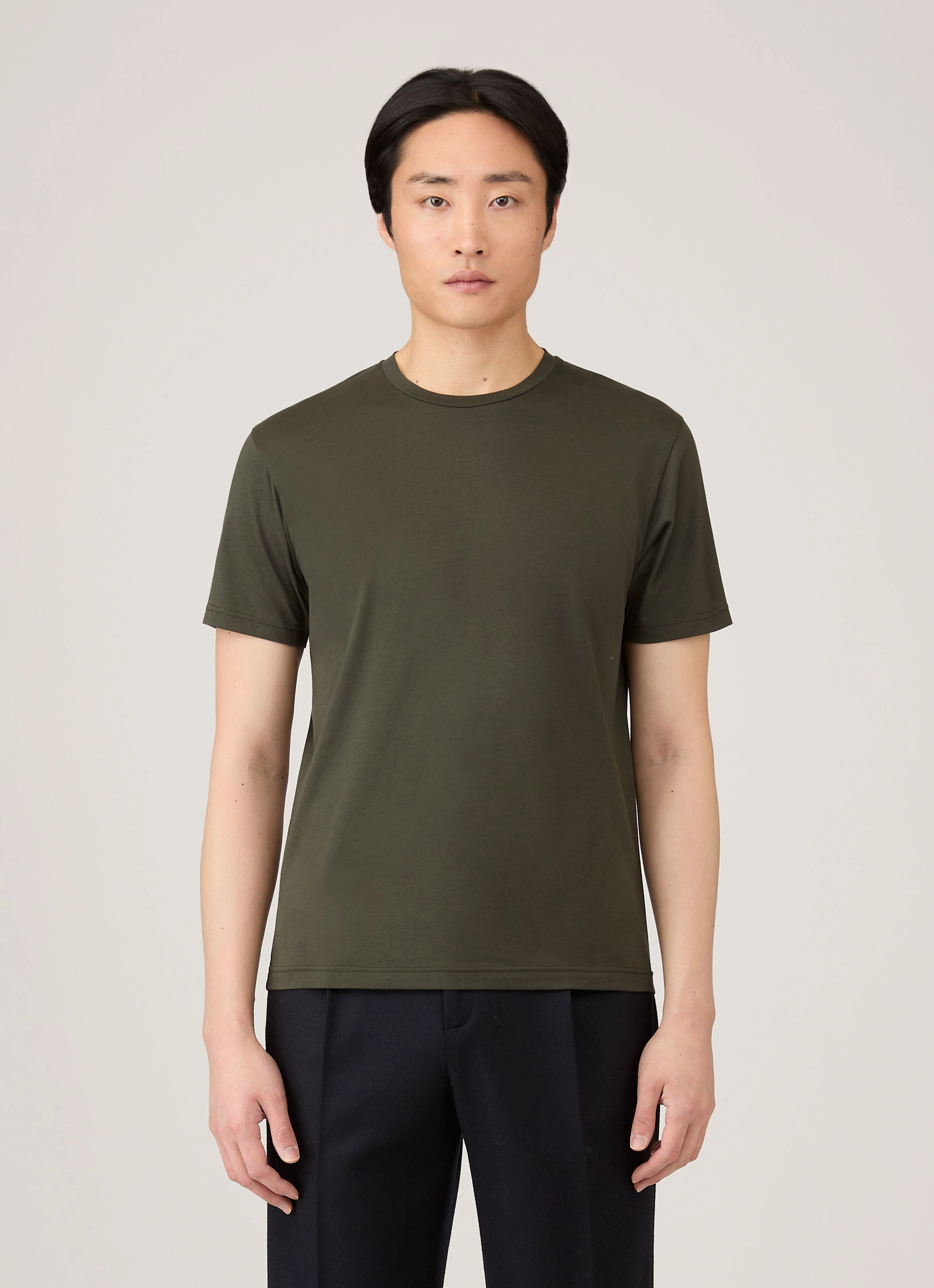 Chic Cut Men's Riviera Midweight T-shirt in Dark Green