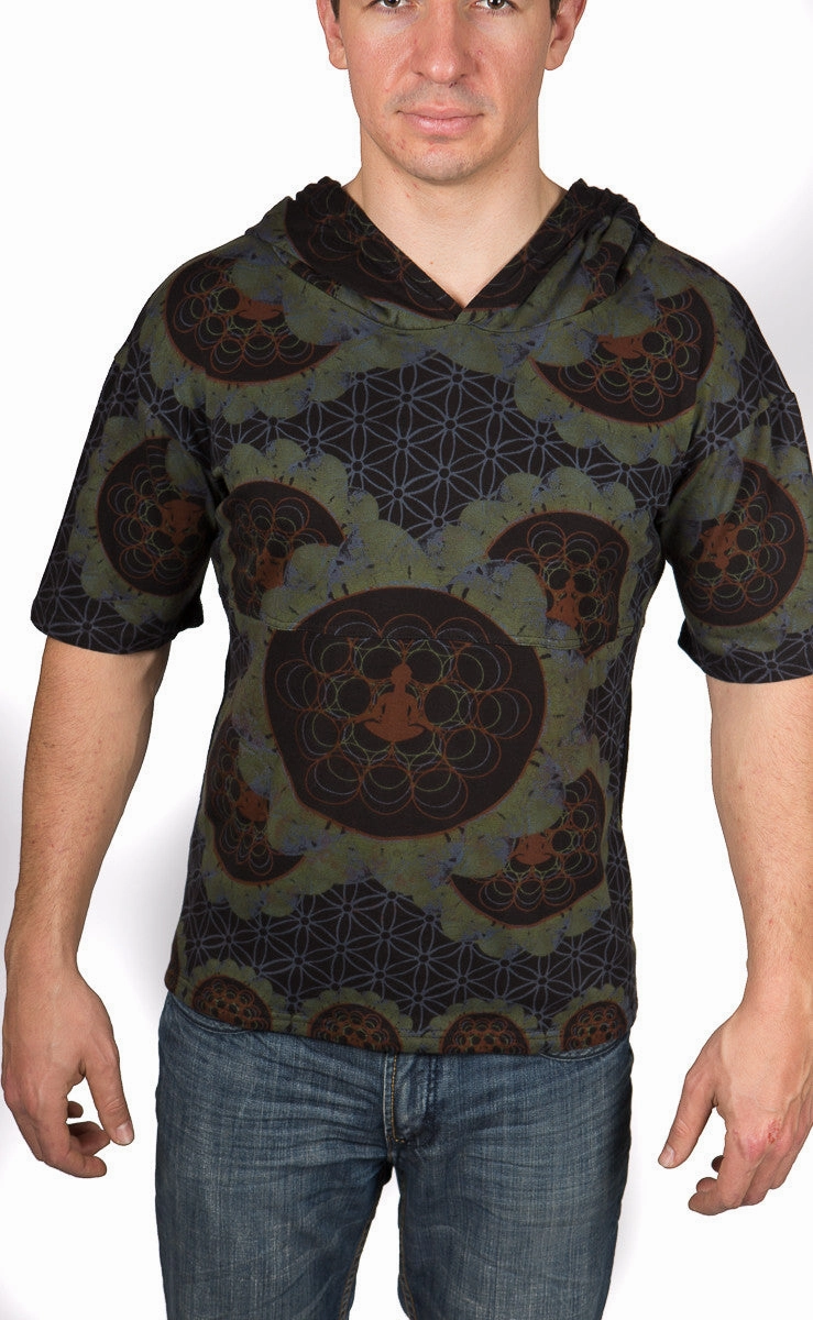 FlexFit Technology Erasable Surface Coating Print Hood Tee Lucid