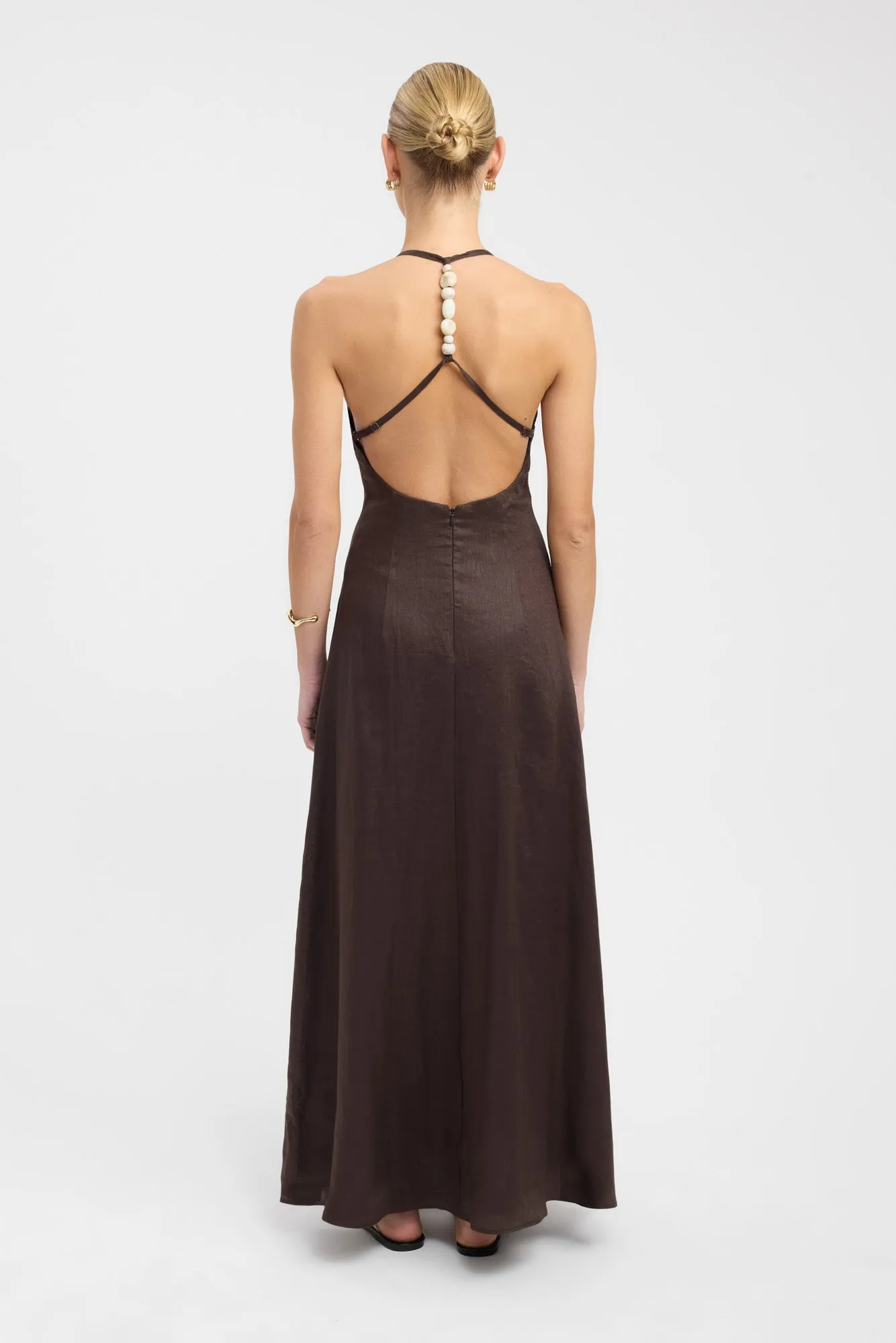 Warm-Layer Chill Fashion Tahiti Bead Maxi Dress