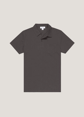 Men's Riviera Polo Shirt in Charcoal Trendy Business