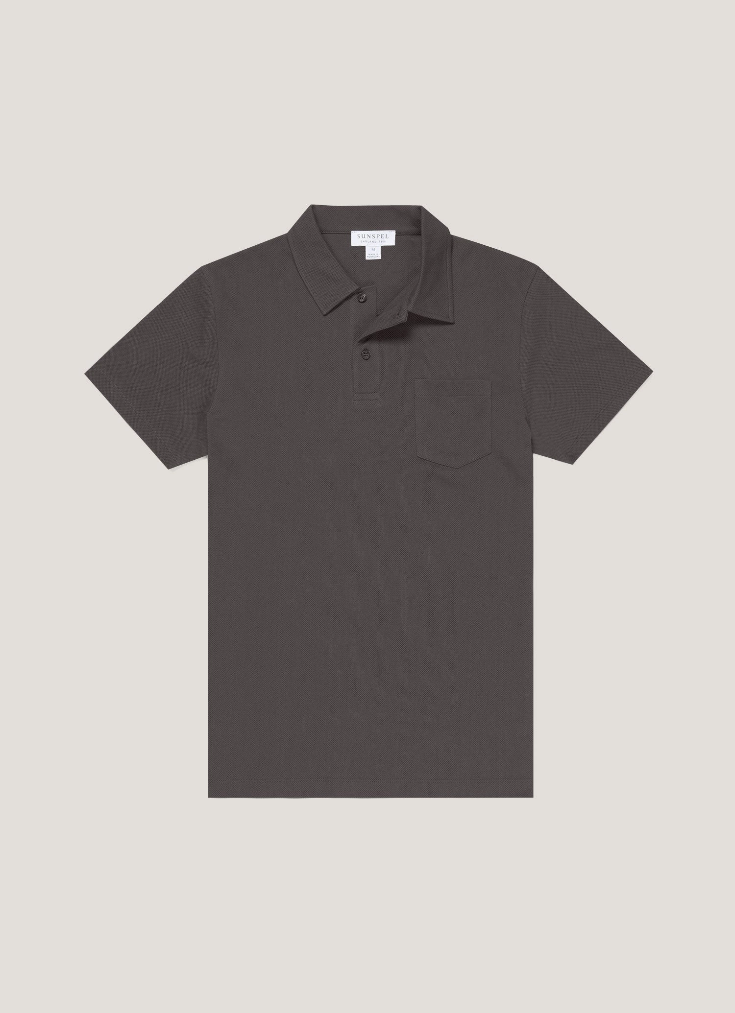 Men's Riviera Polo Shirt in Charcoal Trendy Business