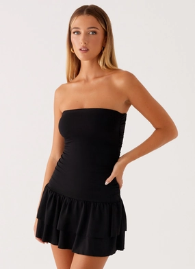 Tonya Mini Dress - Black Upgrade-Option Love Glow