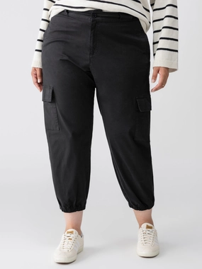 Take Over Jogger Mid-Rise Pant Black Extended Sizing Adjustable Drawcord Hem Quick Layering Take Over Jogger Mid-Rise Pant Black Extended Sizing