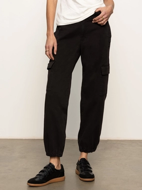 Take Over Jogger Mid-Rise Pant Black Gusseted Crotch Smooth Finish Take Over Jogger Mid-Rise Pant Black