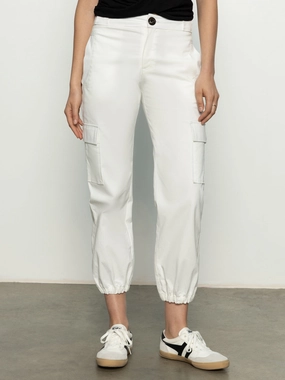 Take Over Jogger Mid-Rise Pant Bleached White Breath Fit Style Organic Cotton Take Over Jogger Mid-Rise Pant Bleached White
