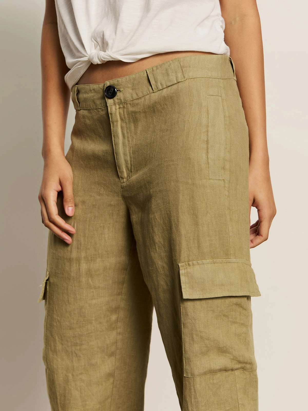 Take Over Linen Jogger Standard Rise Pant Bamboo Casual Must-Have