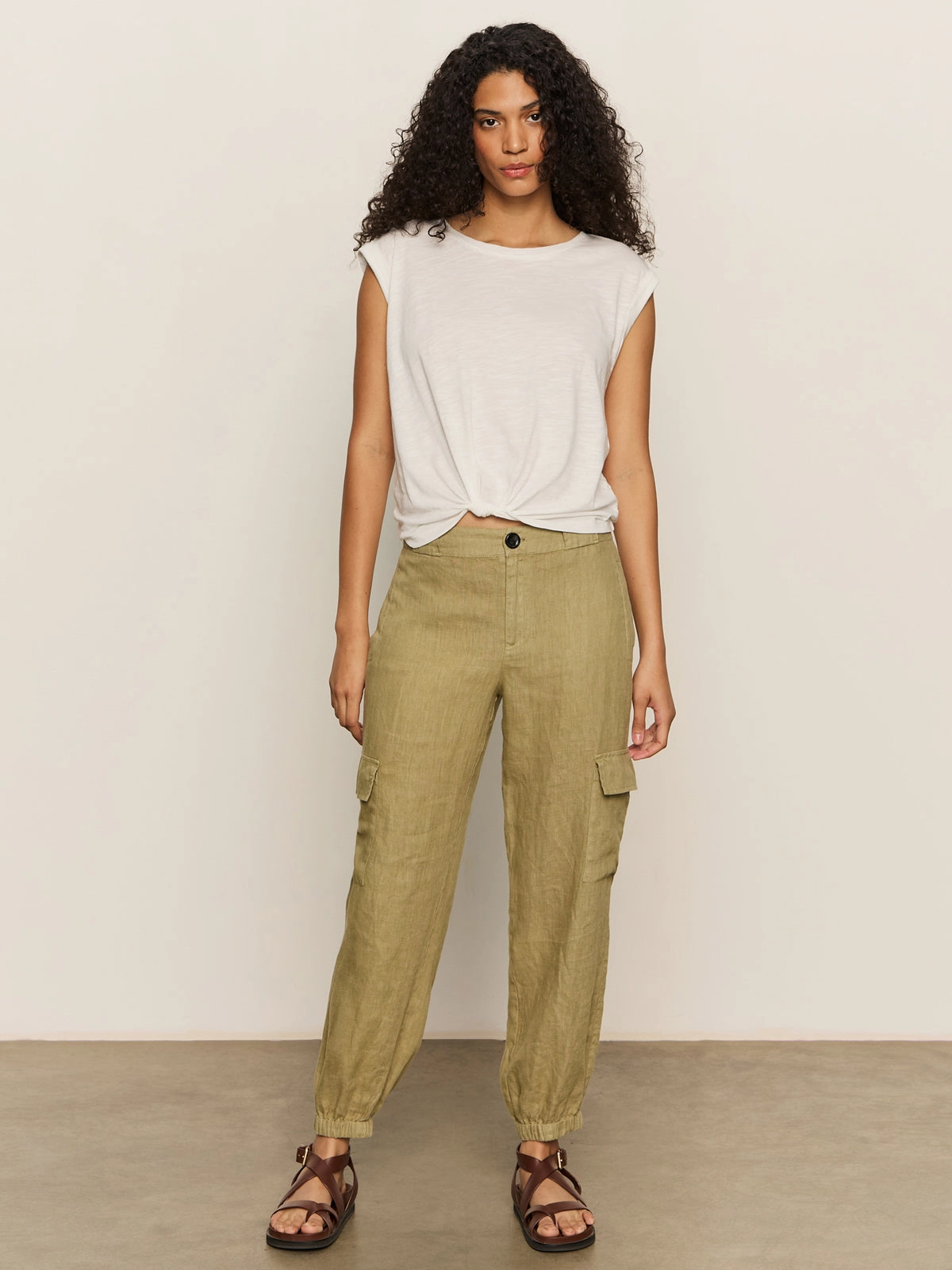 Abrasion resistant Take Over Linen Jogger Standard Rise Pant Bamboo