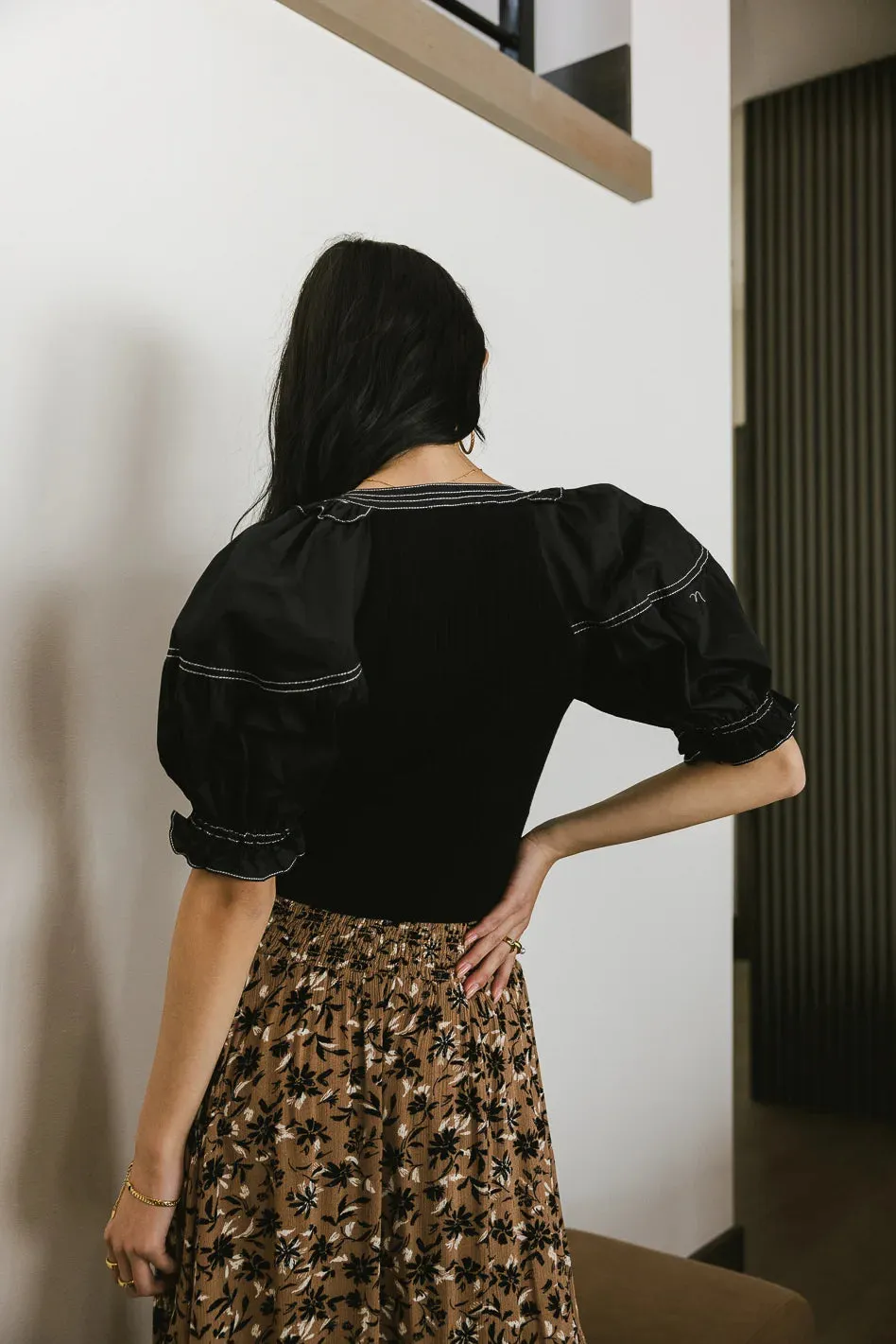 Tasha Contrast Top - FINAL SALE