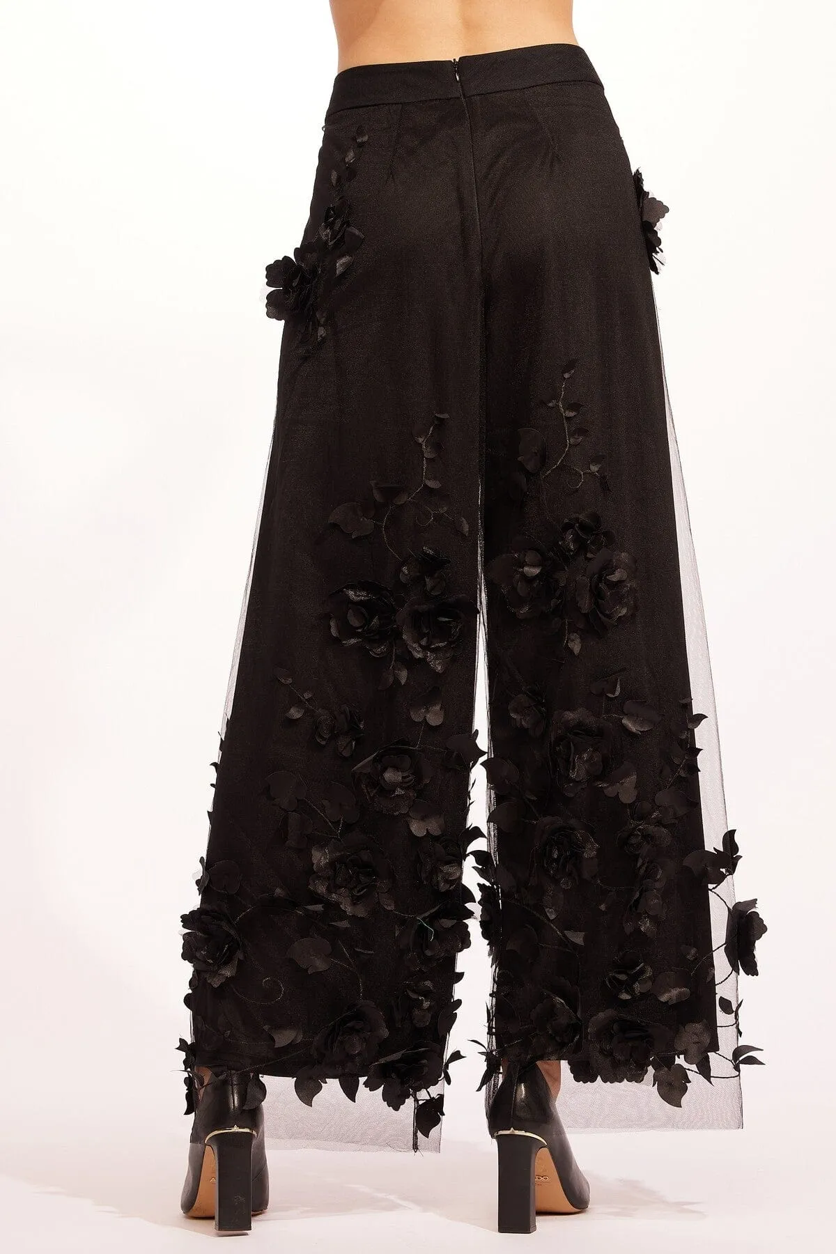 Taylor Pants - Caviar Bloom Moisture Wicking Technology