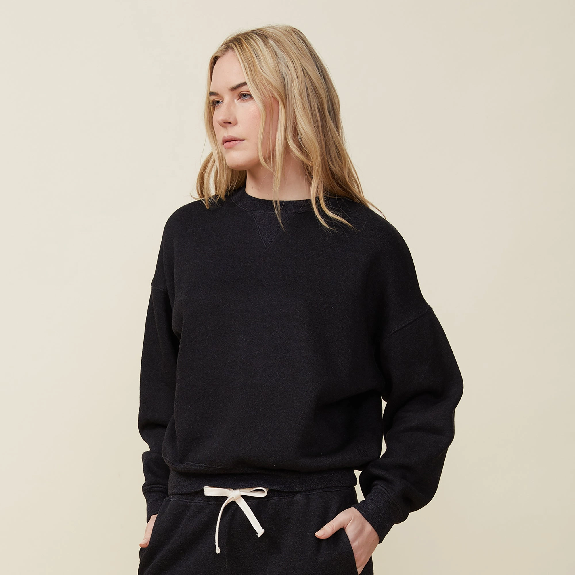 Teddy Fleece Crew Neck Sweatshirt AthleisureInspired