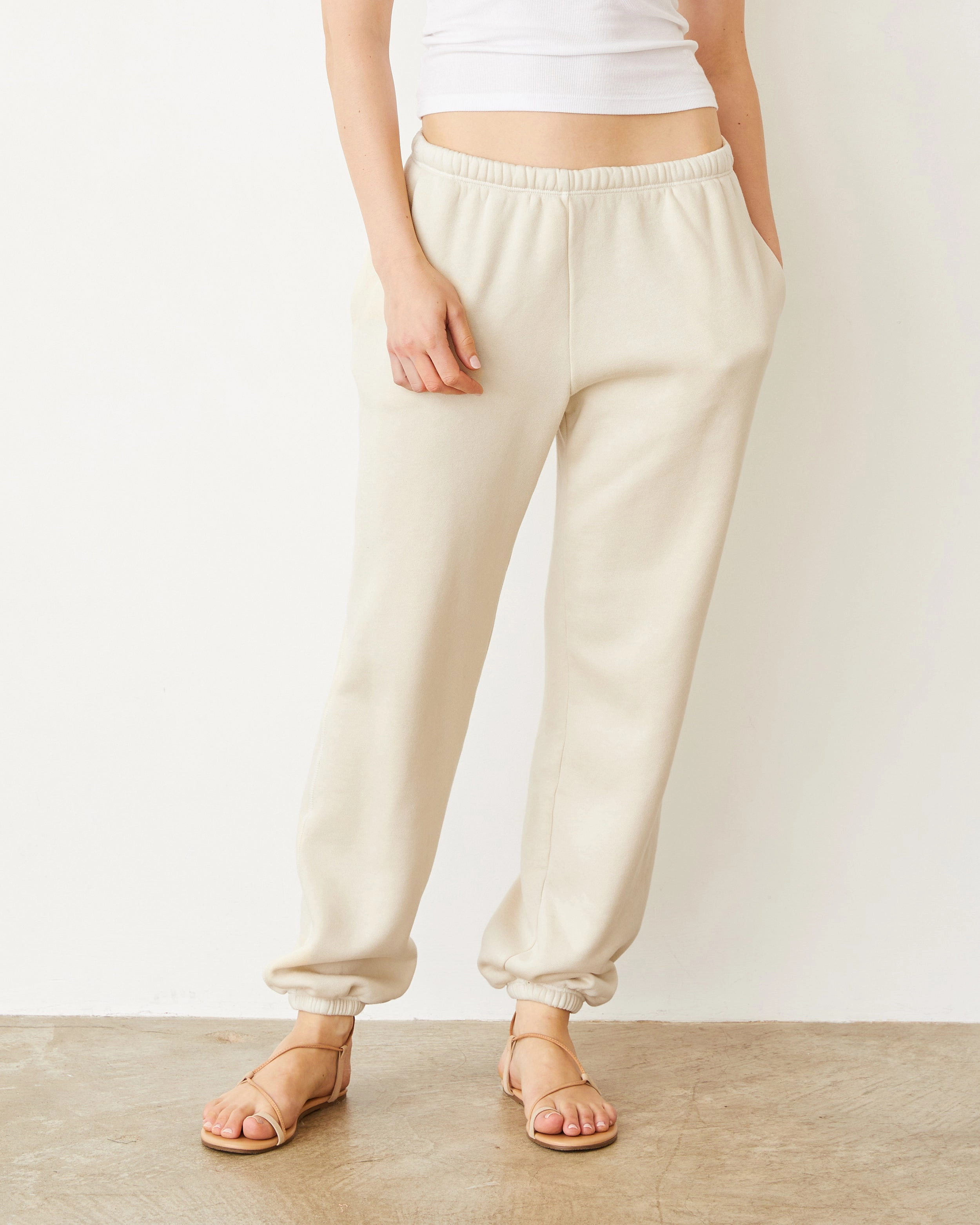 Dark wash Flexible Performance Wear Teddy Fleece Relaxed Sweat