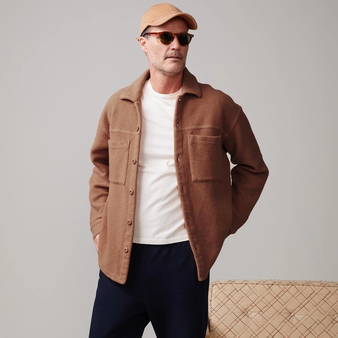 SlipResistant Casual Sweater Teddy Fleece Shacket