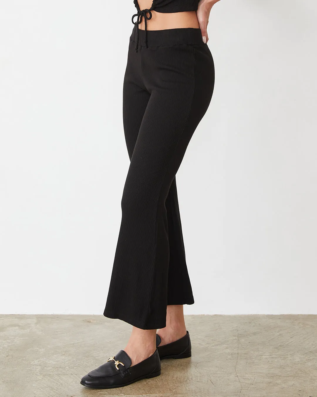 Stay Comfortable Tencel Rib Kick Flare