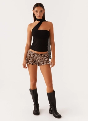 RelaxedNeckline Tennessee Top - Black