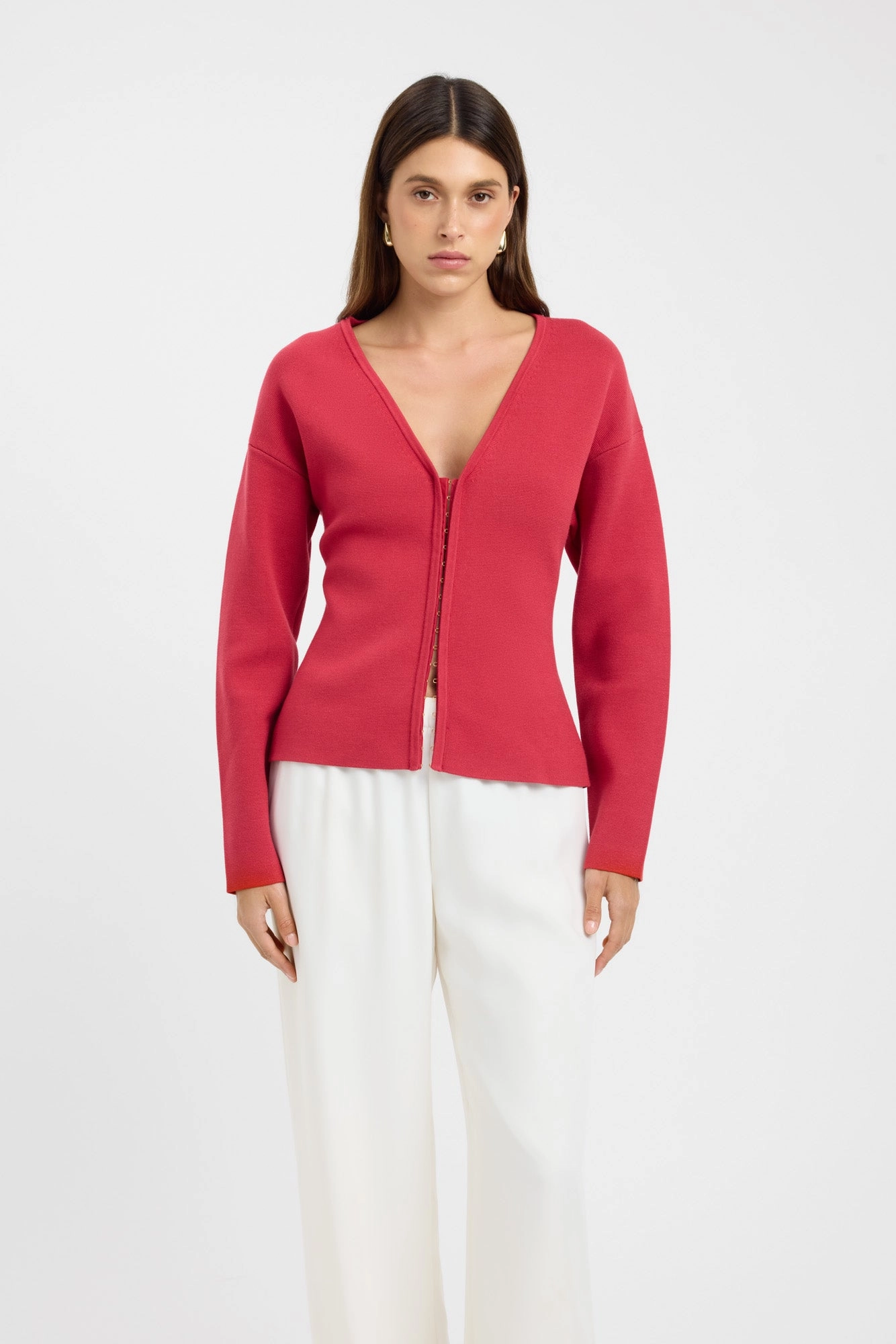 Reinforced Neckline Office Trend Jasper Hook Top