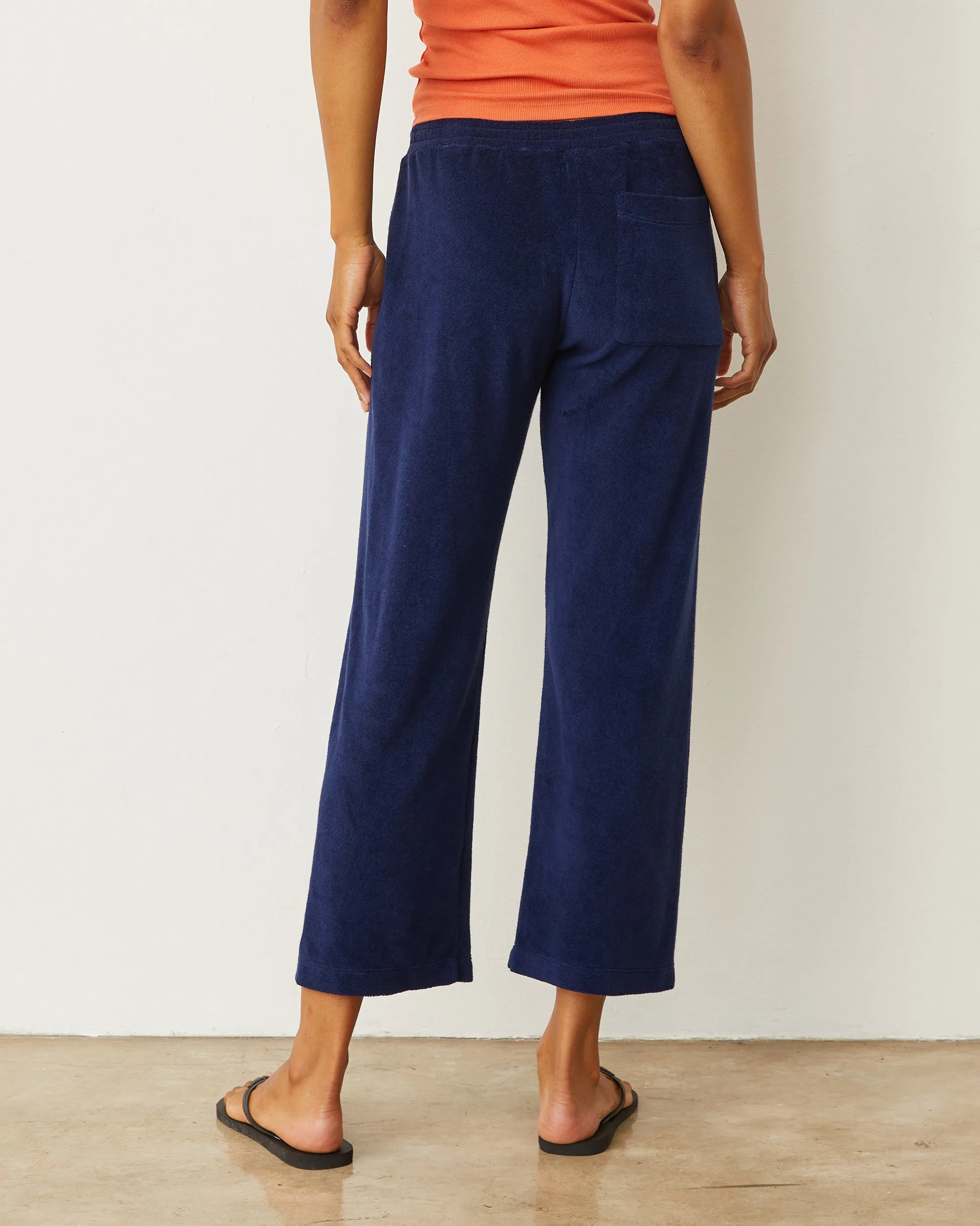 Terry Cloth Crop Pant Quick Dry Fit