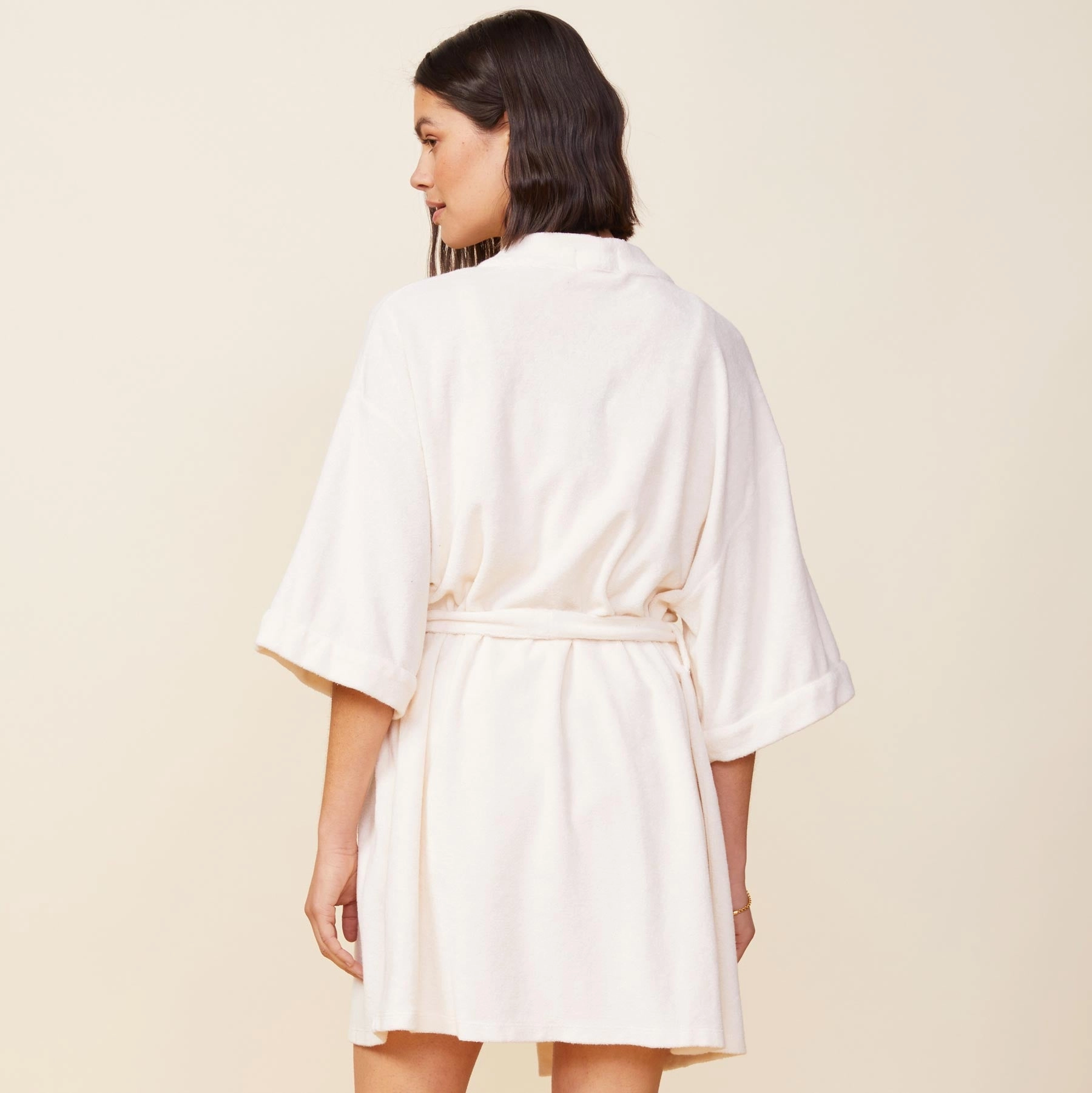 Terry Cloth Bath Robe Adaptive Fit Technology