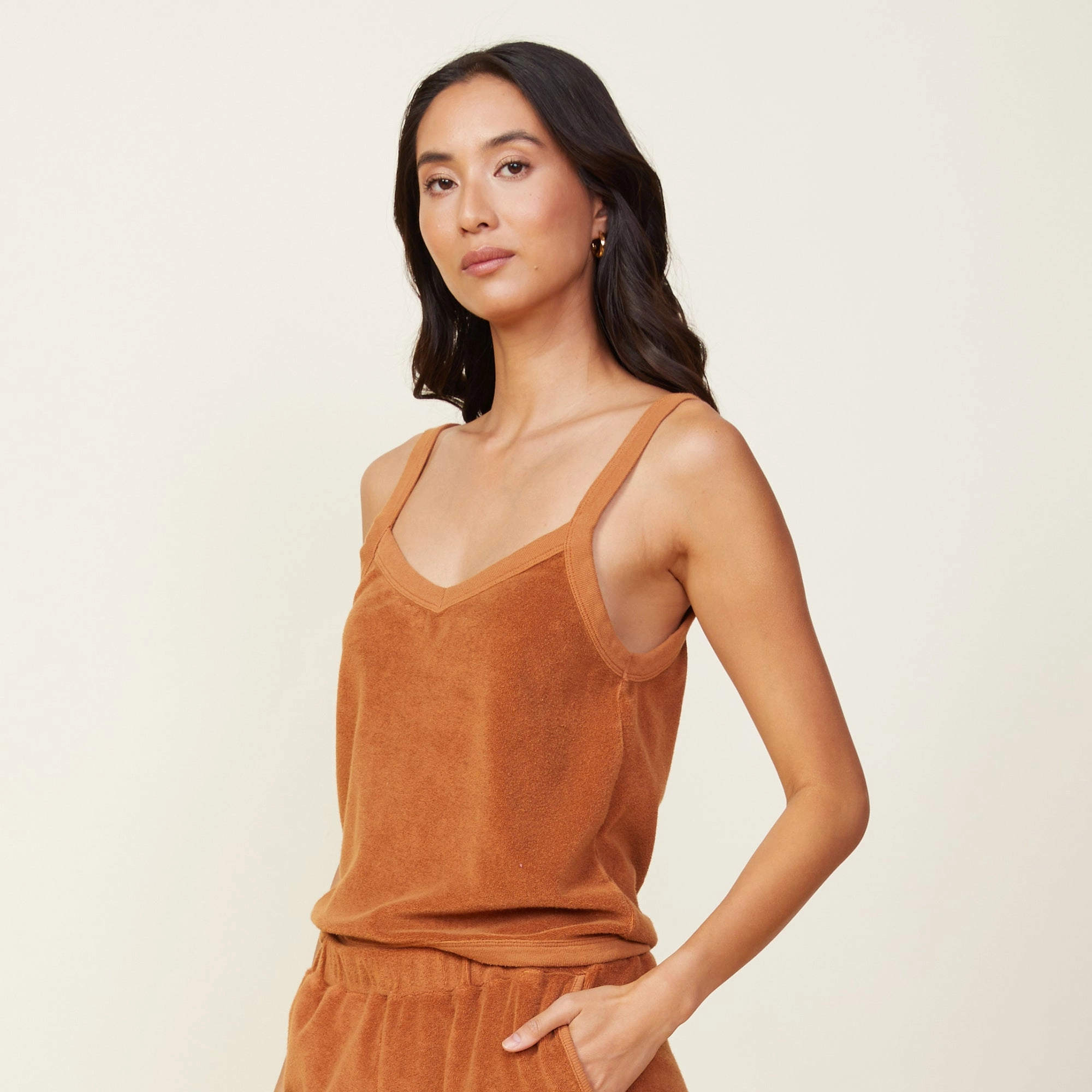 Soft Touch Fabric Terry Cloth Tank