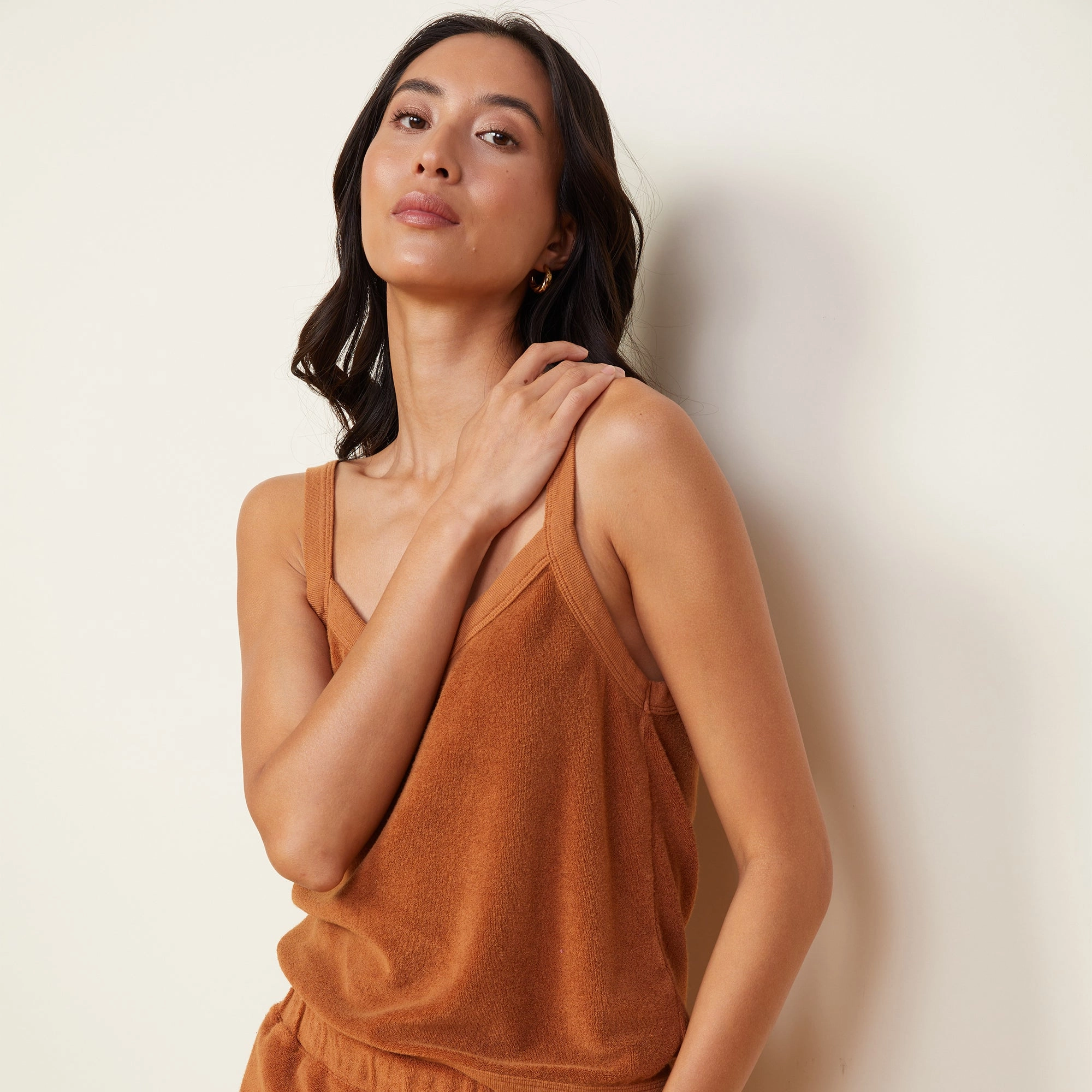 Terry Cloth Tank ThermalLining Anti Pilling Treatment