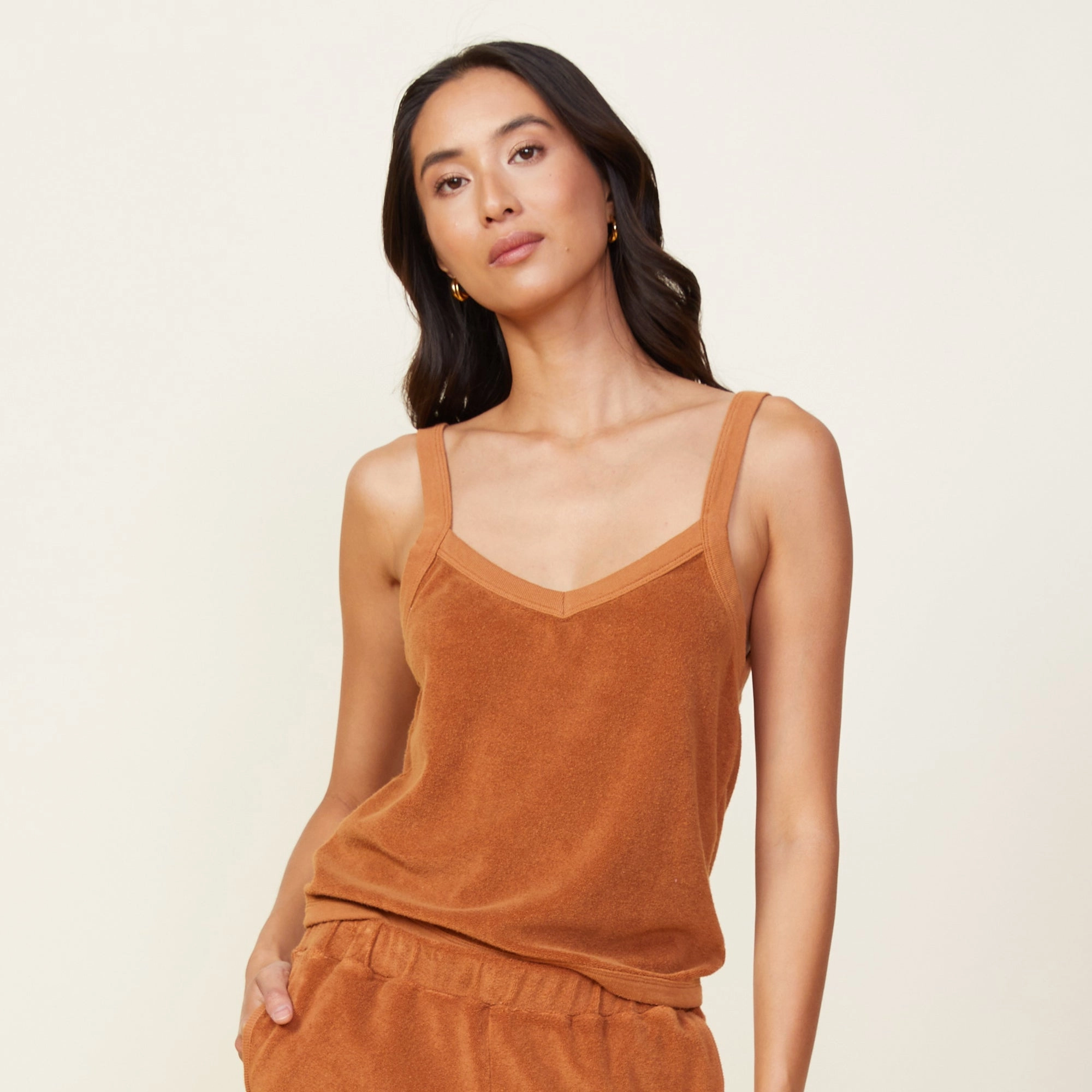 Terry Cloth Tank Minimalist Styling Durable Reinforced Elbows