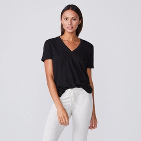 Textured Tri-Blend Relaxed V Neck Tee CompressionFriendly Material Textured Tri-Blend Relaxed V Neck Tee Hot Weather Ergonomic Pattern Design