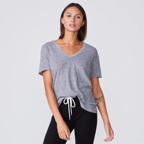 Textured Tri-Blend Relaxed V Neck Tee QuickAccess Opening Textured Tri-Blend Relaxed V Neck Tee Hidden Zipper